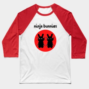 Ninja Bunnies-cute bunnies Baseball T-Shirt